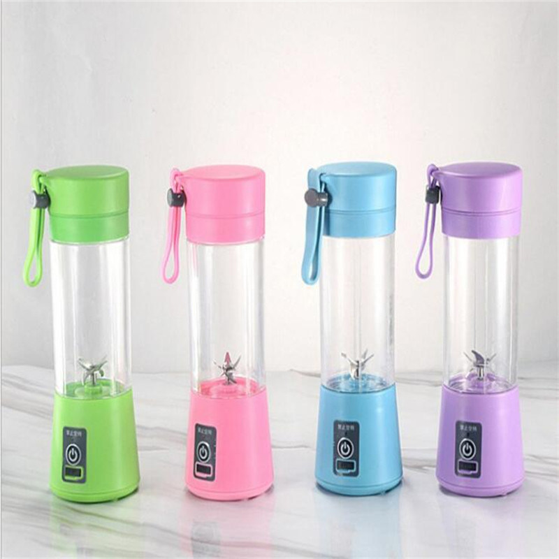 Kompak 380ml Portable Mini Electric Juicer Blender untuk Mengaduk Buah di dapur rumah