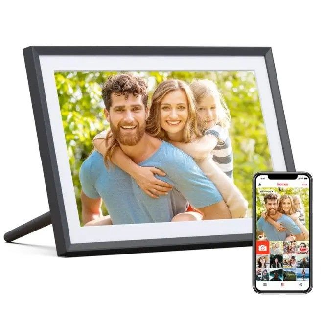 Supply Bulk 10 inci 16g WiFi LCD Cloud Video Download Frameo Digital Foto Gambar Frame