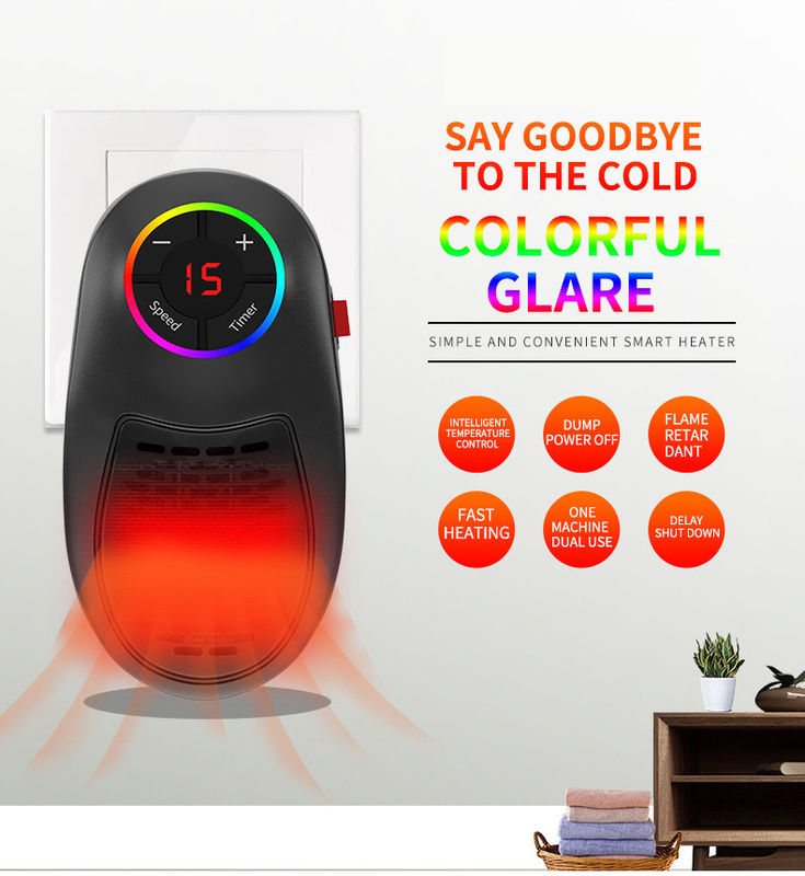 0.5kg Plug-in Wall Heater Pemanas listrik portabel untuk taman Rumah kecil Pemanas musim dingin