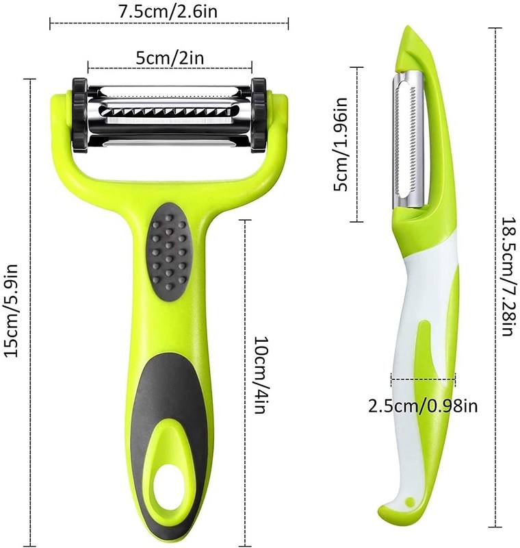Multifunctional Stainless Steel Peeler Knife untuk Dapur 19*2.5*2cm OEM/ODM Diterima