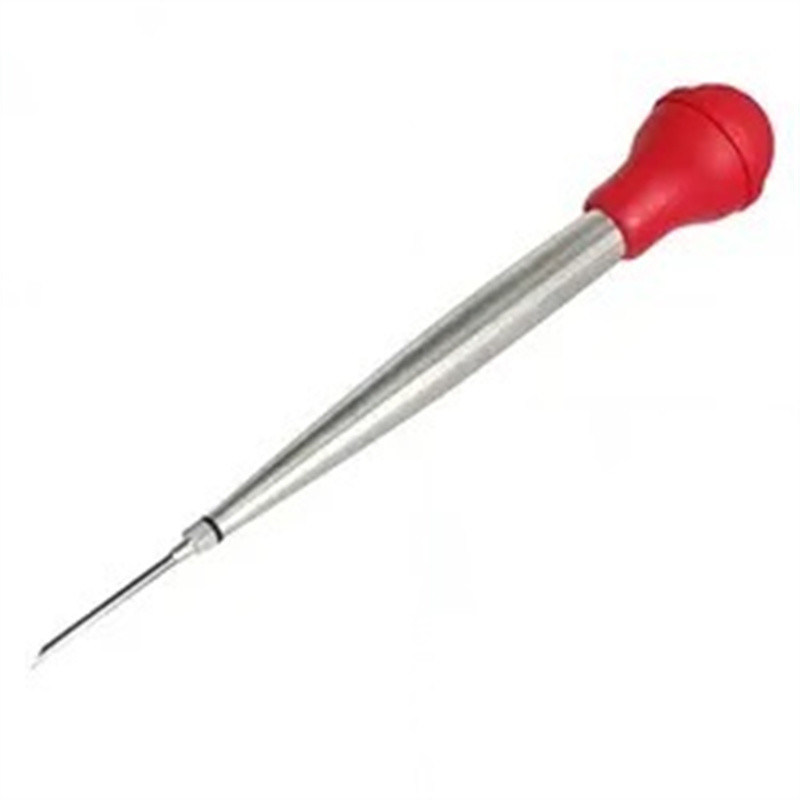 304 Stainless Steel Silicone Drip Oil Seasoning Tube untuk BBQ Turkey Jarum di Balck