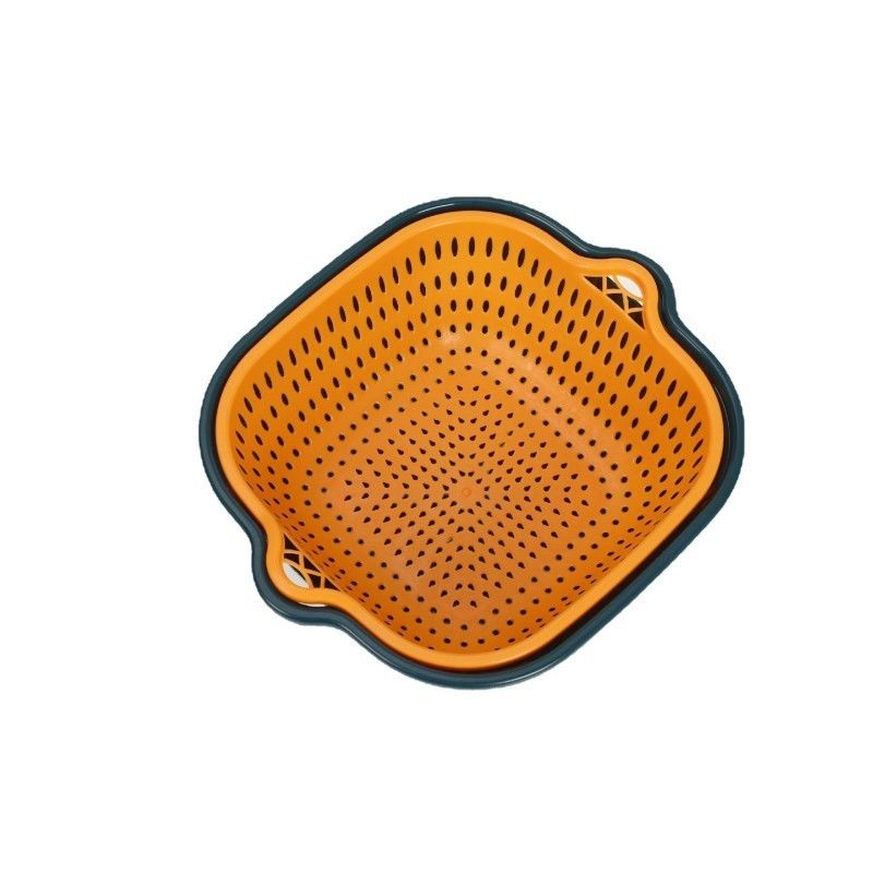 Gudang Sayuran Rumah Tangga 6 pcs Plastik Lantai Dua Multi Air-Drainage Clean Drain Basket