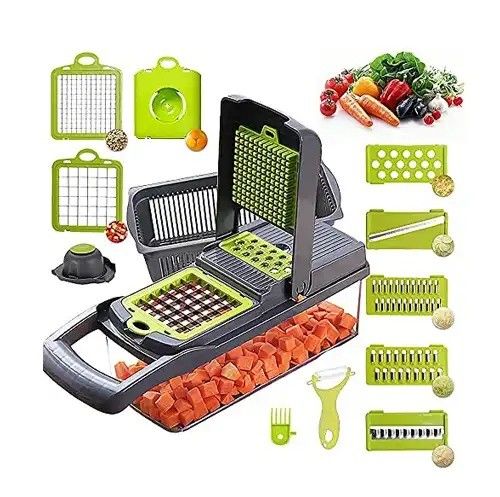 Easy to Vegetable Cutter 12 in 1 Food Cutter Mandolin Slicer untuk Aksesoris Dapur